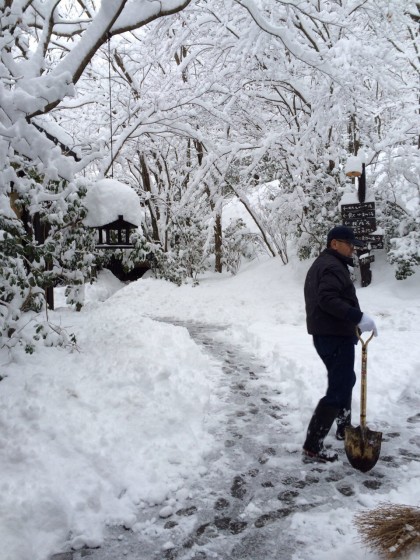 黒川温泉の積雪状況について