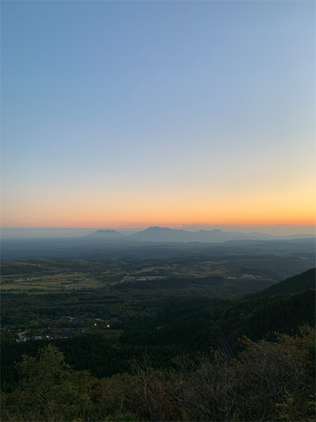 夕焼けも