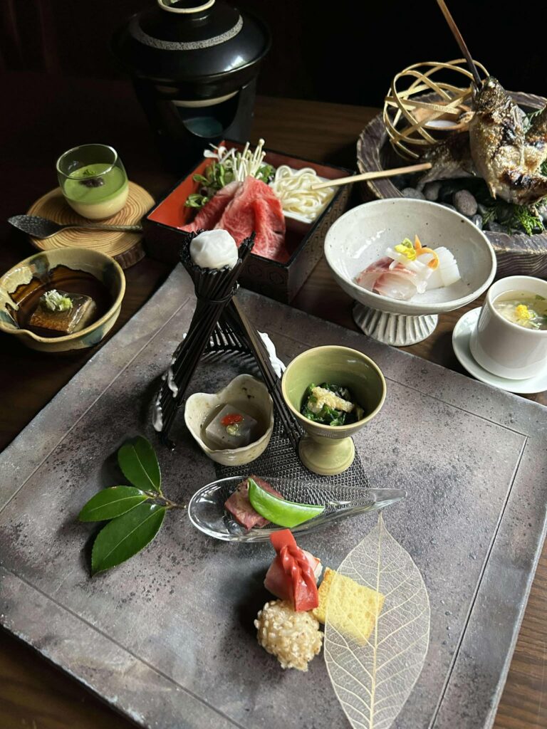 冬の献立　 Winter　Kaiseki Dinner menu 2024-25