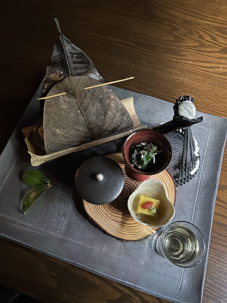 冬の献立　 Winter　Kaiseki Dinner menu 2025-26